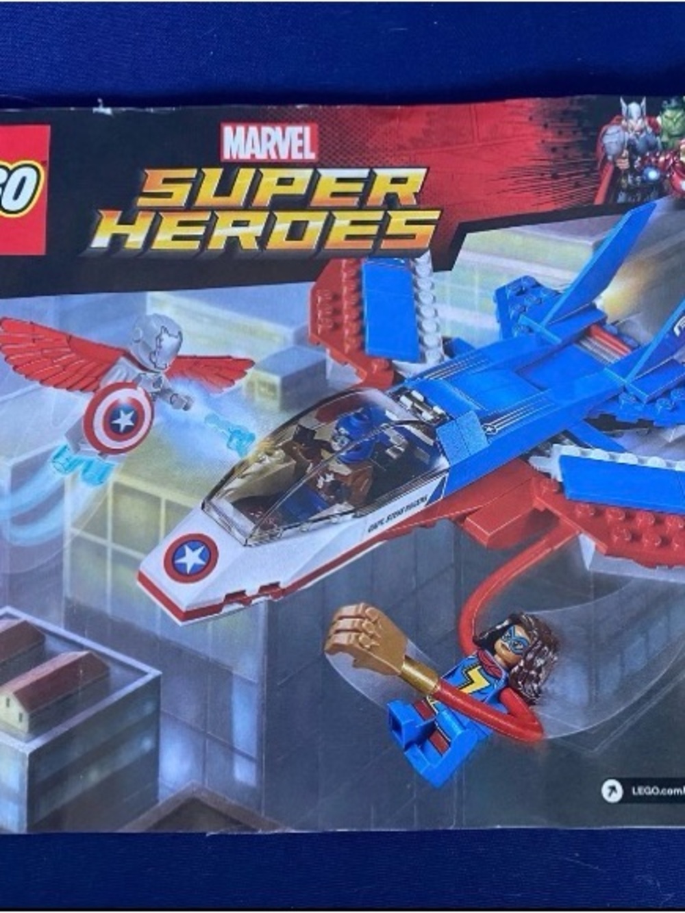 LEGO Marvel Super Heroes Captain America Jet Pursuit 76076-Complete w/Box&Manual - Picture 9 of 12
